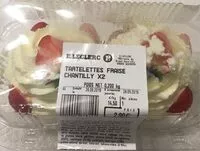 Mängden socker i Tartelette fraise chantilly x2