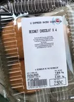 Mängden socker i Beignet Chocolat x 4