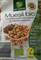 Mängden socker i Muesli bio