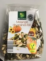 Mängden socker i Mélange de graines bio