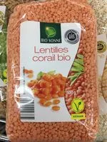 Mängden socker i Lentilles corail bio