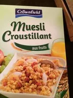 Mängden socker i Muesli Croustillant aux fruits