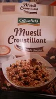 Mängden socker i Muesli croustillant au eclat de choco