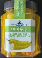 Mängden socker i Pfefferoben gefüllt mit Frisch-Schafskäsezubereitung