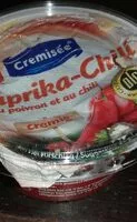 Mängden socker i Crème paprika chili