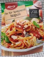 Mängden socker i Kania Fix, Spaghetti Napoli
