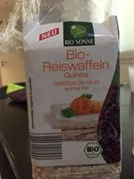Mängden socker i Reiswaffel Mit Quinoa