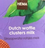 Mängden socker i Dutch waffle clusters milk