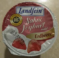 Mängden socker i Sahnejoghurt. Erdbeere