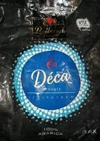 Mängden socker i Café décaféiné