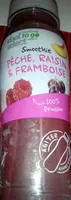 Mängden socker i Smoothie Pêche, Raisin, & Framboises
