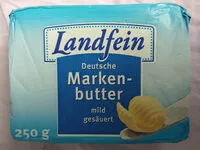 Mängden socker i Deutsche Markenbutter mild gesäuert