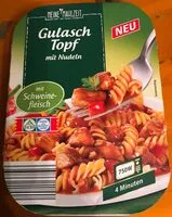 Mängden socker i Gulasch Topf mit Nudeln Kopie Kopie