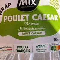 Mängden socker i Wrap poulet caesar