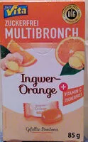 Mängden socker i Multibronch Ingwer-Orange