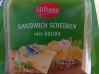 Mängden socker i Sandwich Scheiben mit Gouda