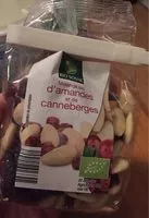 Mängden socker i Mélange bio d’amandes et de canneberges