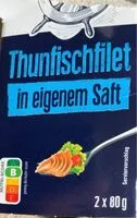 Mängden socker i Thunfischfilet im eigenen Saft