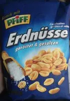 Mängden socker i Erdnüsse geröstet & gesalzen