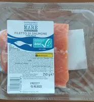 Mängden socker i Filetto di salmone con pelle