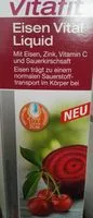 Mängden socker i eisen vital liquid