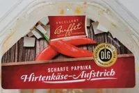 Mängden socker i Hirtenkäse - Aufstrich Scharfe Paprika