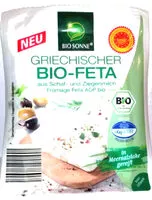 Mängden socker i Fromage Feta AOP bio