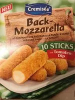 Mängden socker i Stick de mozzarella