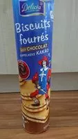 Mängden socker i Biscuit fourrés chocolat