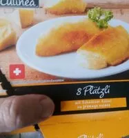 Mängden socker i Plätzli au fromage suisse