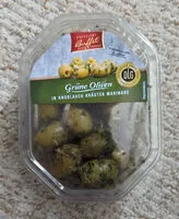 Mängden socker i Grüne Oliven in Knoblauch Kräuter Marinade