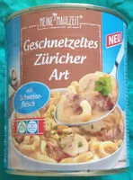 Mängden socker i Geschnetzeltes Züricher Art