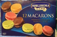Mängden socker i Assortiment de 12 macarons garnis surgelés