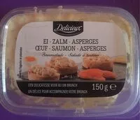 Mängden socker i Salade à tartiner - oeuf saumon asperge
