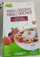 Mängden socker i Muesli Crujiente Frutos Rojos