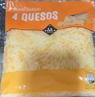 Mängden socker i Queso rallado 4 quesos