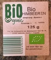 Mängden socker i Bio Organic Himbeeren