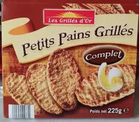 Mängden socker i Petits pains grillés Complet