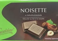 Mängden socker i Chocolat au lait noisette