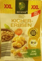 Mängden socker i Bio-Kichererbsen