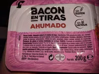 Mängden socker i Bacon en tiras ahumado