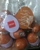 Mängden socker i Oeufs chocolat noir croustillant-café