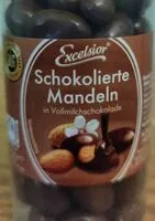 Mängden socker i Exselsior Schokolierte Mandeln