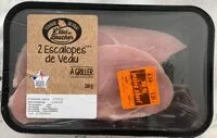 Mängden socker i 2 Escalopes*** de Veau