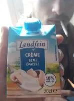 Mängden socker i Crème semis épaisse