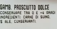 Mängden socker i Gambuccio conad sottovuoto