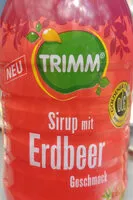 Mängden socker i Sirup mit Erdbeer Geschmack