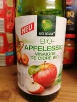 Mängden socker i Biosonne Apfelessig von Norma
