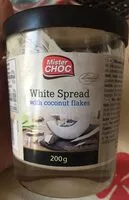 Mängden socker i White Spread with coconut flakes