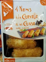 Mängden socker i 4 nems à la crevette et au crabe avec sauce